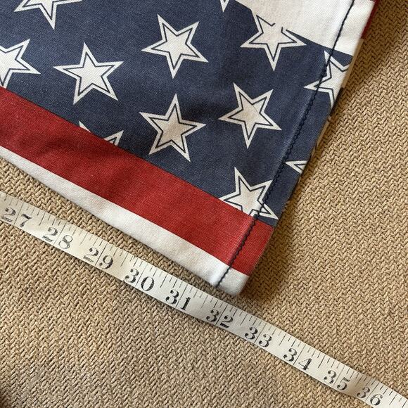 Free People Penny Pull On Stars & Stripes American Flag Flare Jeans 27x32 - Picture 5 of 5